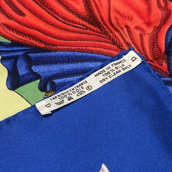 HERMÈS PARIS 1980s 'Hermés’ French Revolution commemorative silk scarf France - Picture 3 of 13